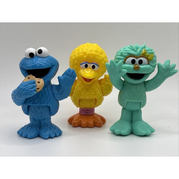 Just Play Other - Just Play Neighborhood Friends Sesame Street POSEABLE Figures! (lot of 3)